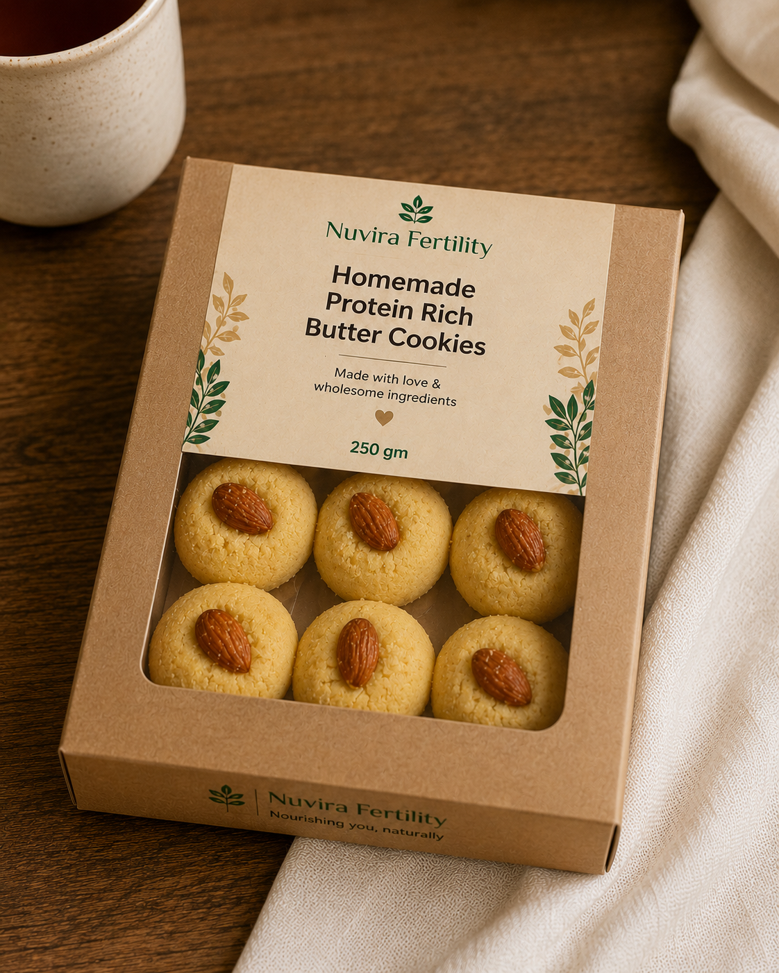 Protein rich homemade cookies from Nuvira Naturals